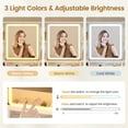 thumbnail image 4 of Afuhokles Vanity Set with Stool and Charging Station, Vanity Desk with Lighted Mirror, Jewelry Storage, 5 Drawers, White, 4 of 8