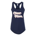 thumbnail image 2 of Wild Bobby Retro Cheer Mom Girl Sports Women Racerback Tank Top, Navy, Large, 2 of 5