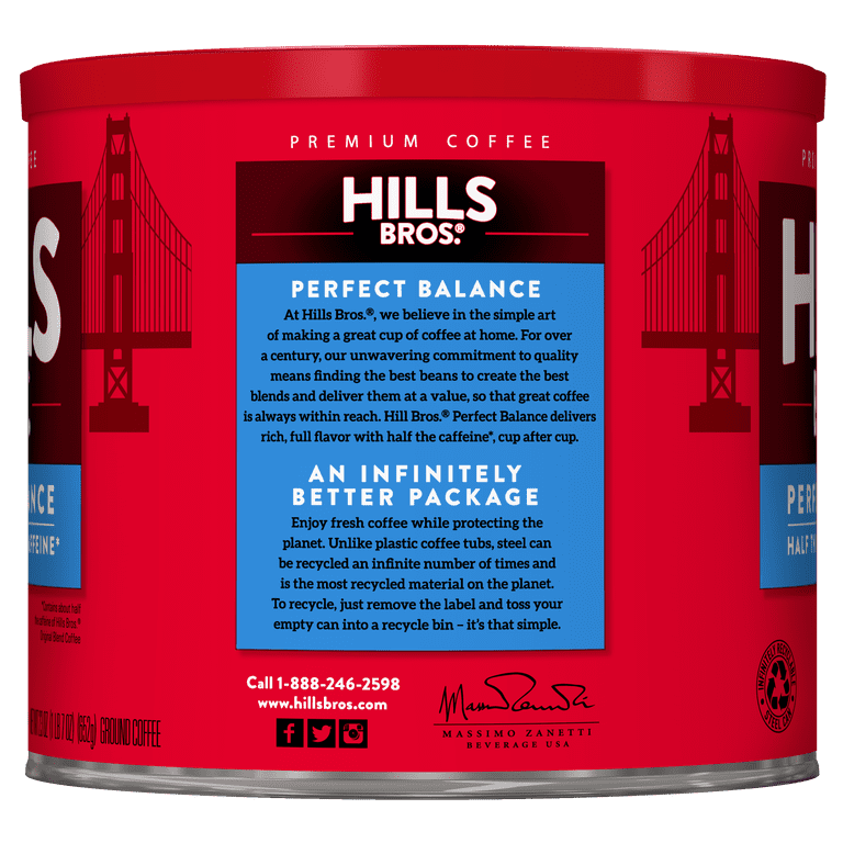 Hills Bros, Ground Coffee, 23 oz, Perfect Balance Medium Roast