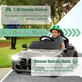 thumbnail image 4 of BMW M4 24V Kids Ride On Toy Car with Remote Control, Toddler Electric Car with 3 Speeds,USB,MP3,Bluetooth,LED Lights,Battry Powered Ride On Car For Kids Aged 2+,Silver, 4 of 7