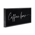 thumbnail image 3 of Stupell Industries Coffee Bar Classy Script Food & Beverage Painting Black Floater Framed Canvas Art Print Wall Art, 25 x 11, 3 of 9