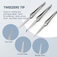 thumbnail image 2 of TOWOT Precision Tweezers Reverse Tweezers for Electronic Soldering Precision Reverse Ceramic Tweezers Non-Conductive Heat Resistant, 2 of 7