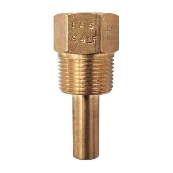Winters Thermowell,Stepped,1.3 In Insrt Depth TAS64LF