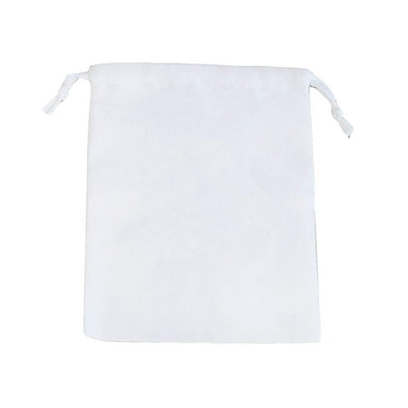Fabric Jewelry - 12pcs Cotton Pouches 10x12” Bright White ShrinkProof Muslin Fabric Drawstring Gift Favor Bag Jewelry Pouches DIY Craft by Prime Line Packaging.