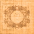 thumbnail image 1 of Ahgly Company Indoor Square Medallion Orange Traditional Area Rugs, 8' Square, 1 of 1