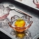 thumbnail image 3 of 4 platos Sakura plato de salsa de soja con lado dorado, platos de condimento de vidrio en forma de Sakura/platos de aperitivo rosa con Phnom Penh, ensalada de cristal japonesa B, 3 of 5