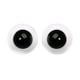 thumbnail image 4 of 2 ojos móviles grandes para muñecas (6 mm) para manualidades y manualidades. EstiloB-Negro, 4 of 5