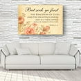 thumbnail image 2 of Bible Verse Wall Art Matthew 6 33 But Seek Ye First The Kingdom of God work Print Picture On Canvas Painting Framed 16×24 in, 2 of 5
