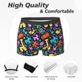 thumbnail image 2 of Men's Boxer Briefs, Colorful Air Balloons1 Soft Comfy Mens Underwear Boxer Briefs Breathable With Widen Waist, 2 of 7