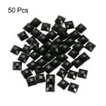 thumbnail image 3 of 50 Pcs Gemas Acrílicas de Fondo Plano 8mm Cuadradas Artificiales para Manualidades, Pintura Facial, Joyería de Disfraces Color Negro, 3 of 7