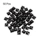 thumbnail image 3 of 50 Pcs Gemas Acrílicas de Fondo Plano 8mm Cuadradas Artificiales para Manualidades, Pintura Facial, Joyería de Disfraces Color Negro, 3 of 7