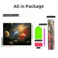 thumbnail image 2 of Space Planet 5D Diamond Art Painting by Number Kits for Adults DIY Paint with Round Full Drill Diamond Gems Painting Art Craft for Home Wall Decor 15.8x19.8inch, 2 of 8