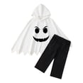 thumbnail image 3 of Gunia Kids Ghost Hooded Cape For Boys Girls 2 Piece Halloween Costumes Cosplay Cloak Cute Party Dress Up Outfits Poncho, 3 of 9