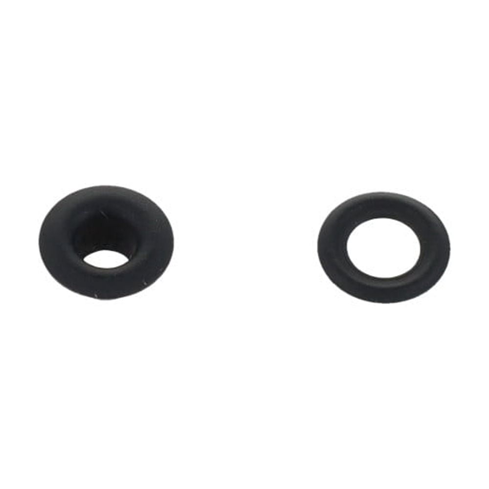 Grommet, Black Matte, Solid Brass-LL (100 sets per bag), Multiple Sizes
