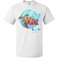 thumbnail image 3 of Inktastic Vero Beach, Florida Swimming Sea Turtle with Bubbles T-Shirt, 3 of 5