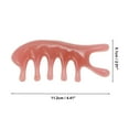 thumbnail image 2 of Unique Bargains 1 Pc Comfortable Head Massage Comb for Home Pink Resin, 2 of 5