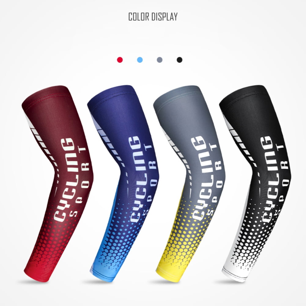 1 Pair Cooling Arm Sleeves for Men & Women, UV Protective UPF 50 Tattoo Cover Up Adult Children Polyester Sunshade Hand Elbow Protection Cover Summer Cycling Sportswear Accessories Outdoor