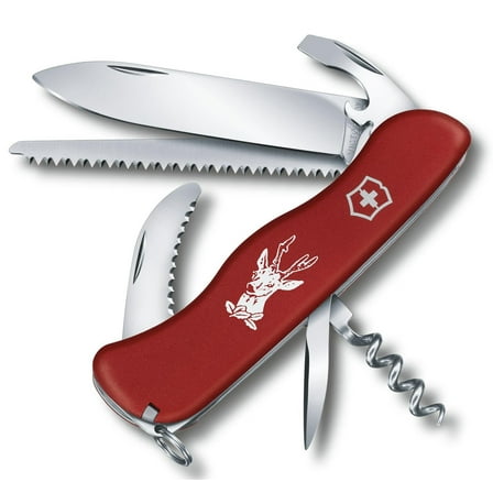 Victorinox Hunter Swiss Army Pocket Knife Red 12 Tools - 0.8573