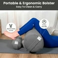 thumbnail image 6 of Sol Living Yoga Bolster Pillow Cotton Meditation Cushion Meditation Accessories for Restorative Yoga Meditation Pillow Cylindrical Yoga Pillow Firm Body Pillow Bolster Pillow for Legs Removable Cover, 6 of 6