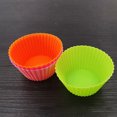 thumbnail image 4 of Leaveforme Moules à Muffins en Silicone de Qualité Alimentaire 6 Pcs Ronds Réutilisables, 4 of 8