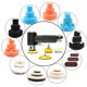 thumbnail image 2 of Air Sander Kit, 63 Pzas de Mini Sanders Neumáticos de Alta Velocidad para Pulido de Carrocería de Auto, Incluye Esponja de Pulido de 1/2/3 Pulgadas y Almohadillas de Lana, Papeles de Lija, 2 of 8