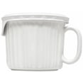 thumbnail image 4 of CorningWare 2-Pack 20oz Ceramic Meal Mugs with BPA-Free Vented Lids, French White, 4 of 4