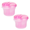 Pink, variant on Baby Formula Dispenser, Portable Formula Container Handle For Travel, Daycare And Outdoor Activities - Blue