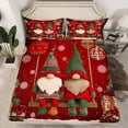 thumbnail image 2 of Castle Fairy Children Teens Cute Gnome 3Pcs Twin Sheet Sets,Happy New Year Twin Fitted Sheet,Happy Christmas Xmas Breathable Flat Sheet,Microfiber Bedroom Decor, 2 of 7