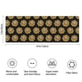thumbnail image 3 of Black Yellow Sunflower Pattern Bathroom Rugs Mat,Non Slip Microfiber Bathroom Rug,Rubber Backing,Soft Bathroom Mats for Bathroom Floor,Tub and Shower,47x17in(120x43cm), 3 of 5