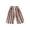 4-Coffee, variant on REDARER Boys Girls Unisex Vertical Striped Wide Leg Cropped Pants Elastic Pull On Breathable Casual School Daily Summer Slacks,3-4 Years