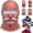 A, variant on Old Man Ski Mask Funny Realistic Face Balaclava Winter Fleece Lined | Soft Stretch Pull on Design Fits Approx 21 to 24 Inch Adult Head Circumference for Snowboarding Hiking