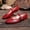 Red, variant on HAJWOH Mary Jane Shoes for Women New Slip on Dressy Ballerina Flats Non-Slip Trendy Flats for School Formal Walking Black 41