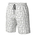 thumbnail image 5 of Naloa Cute Rabbit Men's Beach Shorts, Surfing shorts, Swim trunks, Quick Dry Swim Trunks for Surfing Beach Fun - 3X-Large, 5 of 9