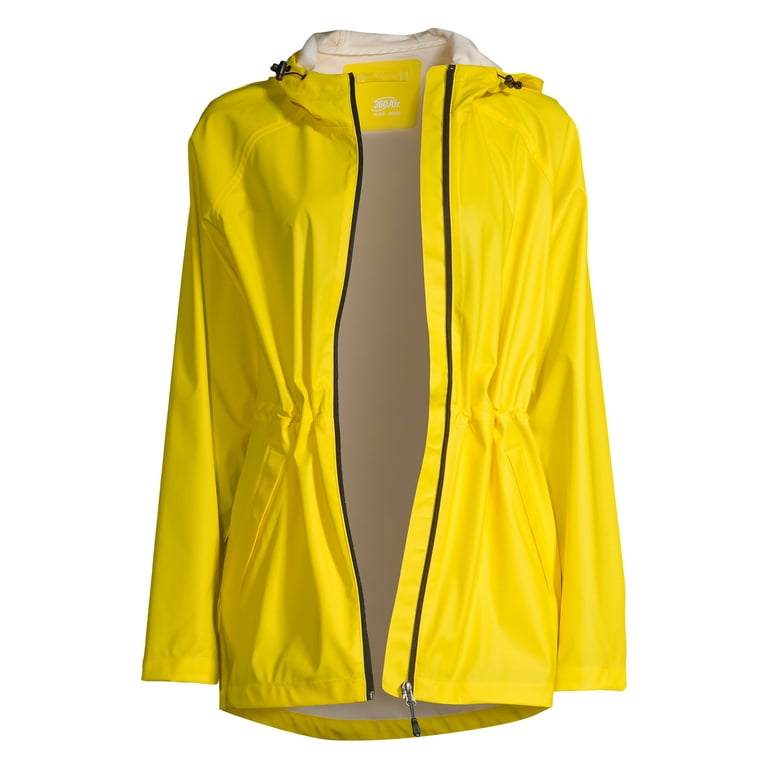 Womens rubber coated store raincoat