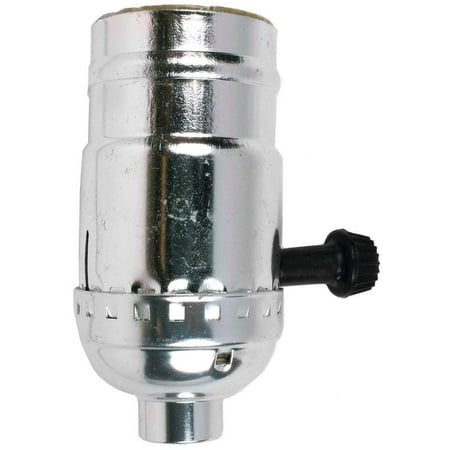 Bottom Turn Knob Socket - SOCKET TURN KNOB 3-WAY NICKEL