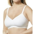 thumbnail image 1 of Women's Olga GM3021A No Side Effects Wirefree Contour Bra (White 2X), 1 of 2