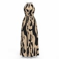 thumbnail image 7 of GUACER Maxi Dress for Women Halter Neck Abstract Print Sleeveless Backless Sundress Boho Flowy High Waist Resort Wear Beach Vacation Outfit, 7 of 7