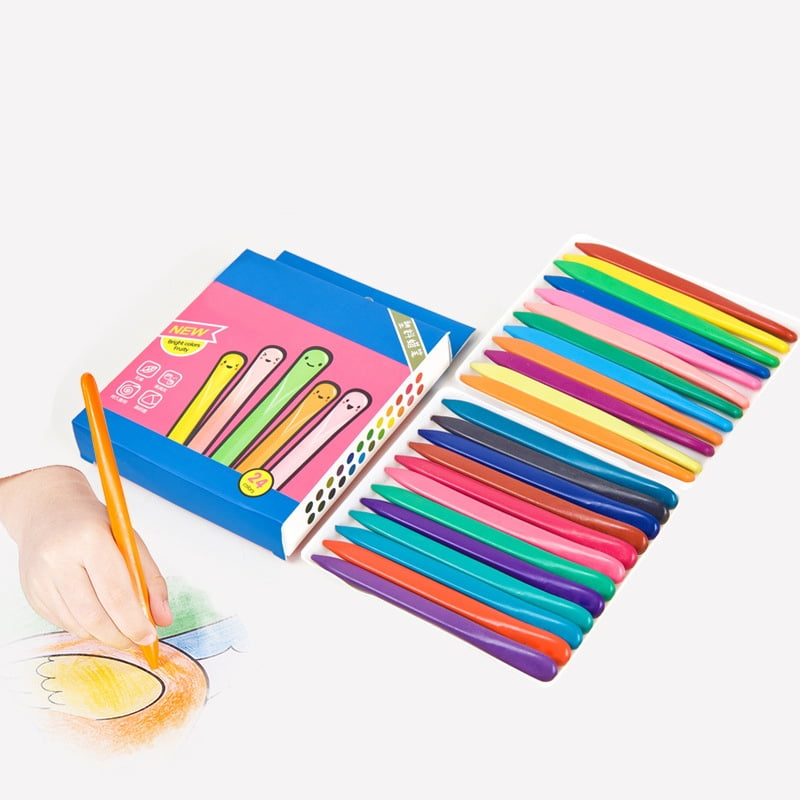 ERHETUS 36 Colors Triangular Crayon,Crayons for Drawing and Crafts Kids Colouring Pens & Markers