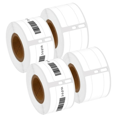 NineLeaf 4 Rolls Compatible for DYMO 30327 9/16 in x 3-7/16 in Direct Thermal 1 up File Folder Labels, 130 Labels Per Roll