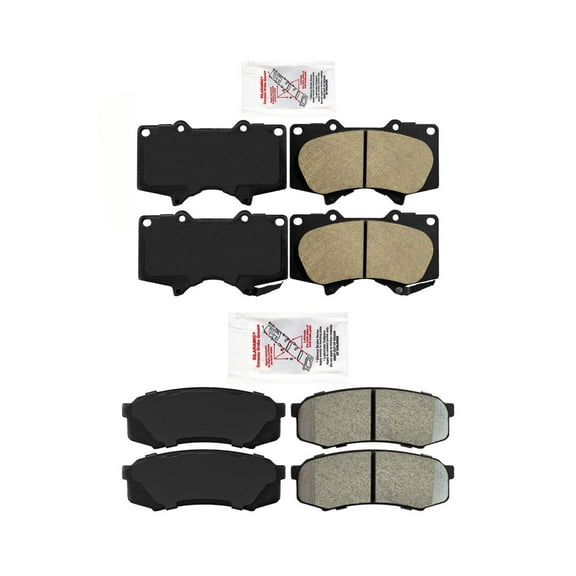 Front & Rear Brake Pad Set Fits Toyota 4Runner 2006-2021 4.0L V6