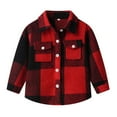 thumbnail image 3 of MKOSPLRT Boy's Flannel Shirts Long Sleeve Kids Plaid Button Down Shirt Lightweight Classic Collared Shirts with Pocket 12M-9Years, 3 of 10