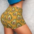 thumbnail image 4 of Logiee Avocado Dog Print Women's Biker Shorts,Workout Gym Shorts,Scrunch Shorts,Tummy Control Hidden Scrunch Running Yoga Shorts-Medium, 4 of 8