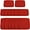 Red, variant on Outsunny Outdoor 14pc Patio Rattan Sofa Set Cushion Cover Replacement
