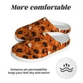 thumbnail image 6 of Daiia Retro Halloween Print Women’s Fuzzy Slippers Memory Foam Lightweight House Shoes Cozy Loafer Flannel House Shoes-44/45, 6 of 7