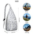 thumbnail image 3 of Boho Floral Sling Backpack – Vintage Botanical Watercolor Wildflower Crossbody Daypack with Romantic Garden & Artistic Bloom Pattern, Lightweight Travel Bag for Women & Nature Aesthetics, 3 of 4