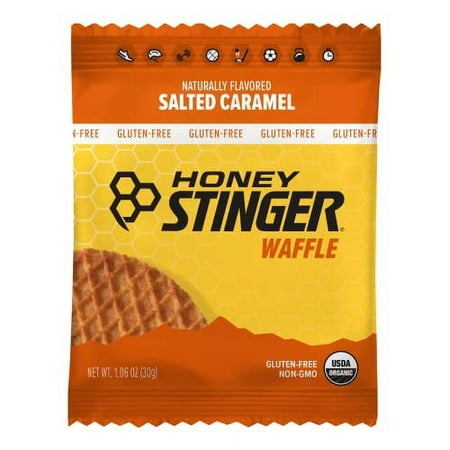 Honey Stinger Organic Gluten Free Salted Caramel Waffle | Energy Stroopwafel for