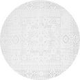 thumbnail image 1 of Ahgly Company Indoor Round Solid Gray Modern Area Rugs, 5' Round, 1 of 1