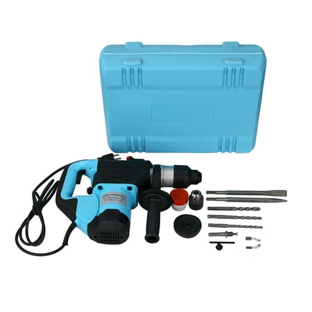 

Rotary Hammer 1100W 1-1/2 SDS Plus Rotary Hammer Drill 3 Functions Blue and Black
