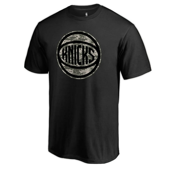 Men's Black New York Knicks Cloak Camo T-Shirt