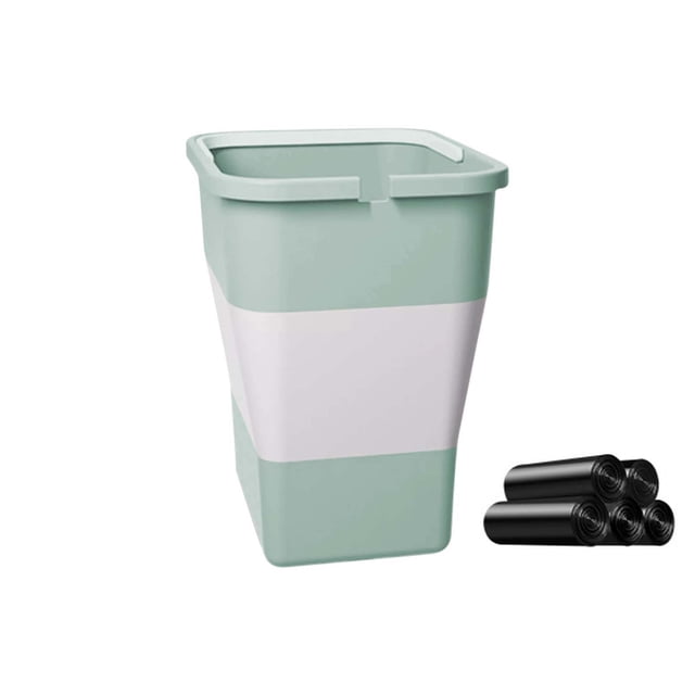 Car Mount Small Trash Bin, Foldable Storage Box, Compact Design, For Vehicle Use, Desktop Receptacle, Household Waste Holder, Portable Holding Unit, Travel Convenience, Durable Plastic Construction,